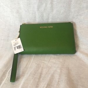 Michael Kors Green Wallet/Wristlet